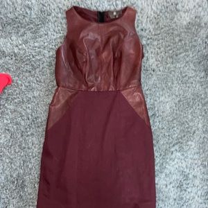 Sanchin + Babi dress with leather accents